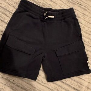 Abercrombie & Fitch Navy Cargo Sweatshorts with Drawstring